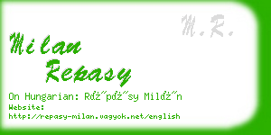 milan repasy business card